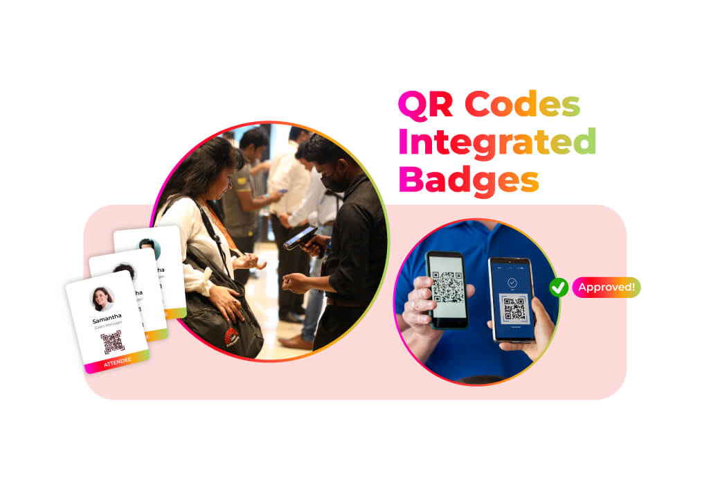 QR Codes Integrated Badges