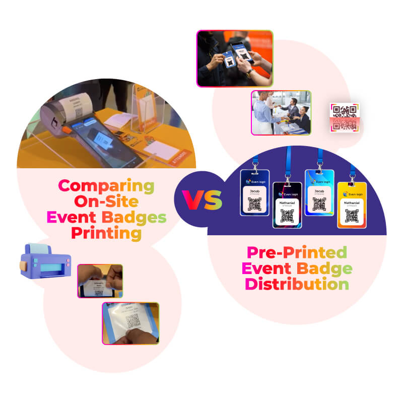 On-Site Event Badges Printing vs. Pre-Printed Event Badge