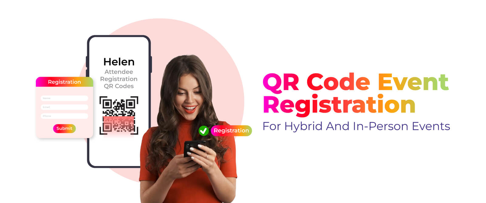 QR Code for Event Registration in Hybrid and In-person Events