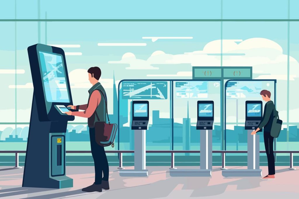 Self check-in kiosk