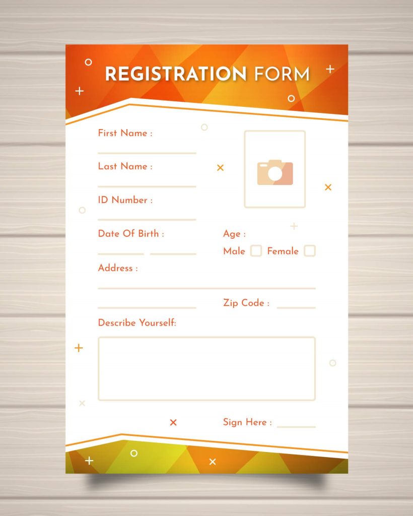 Basic Online Event Registration Form Template