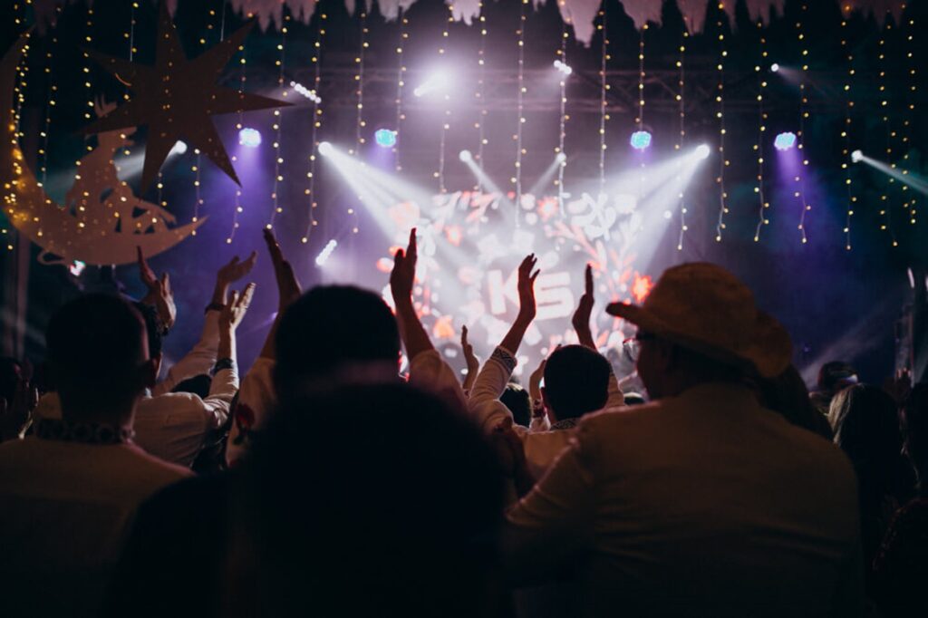 Music concert crowd control