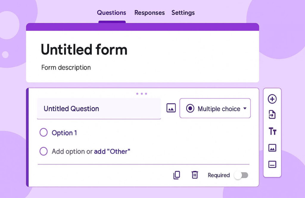 Google forms for Event Registration