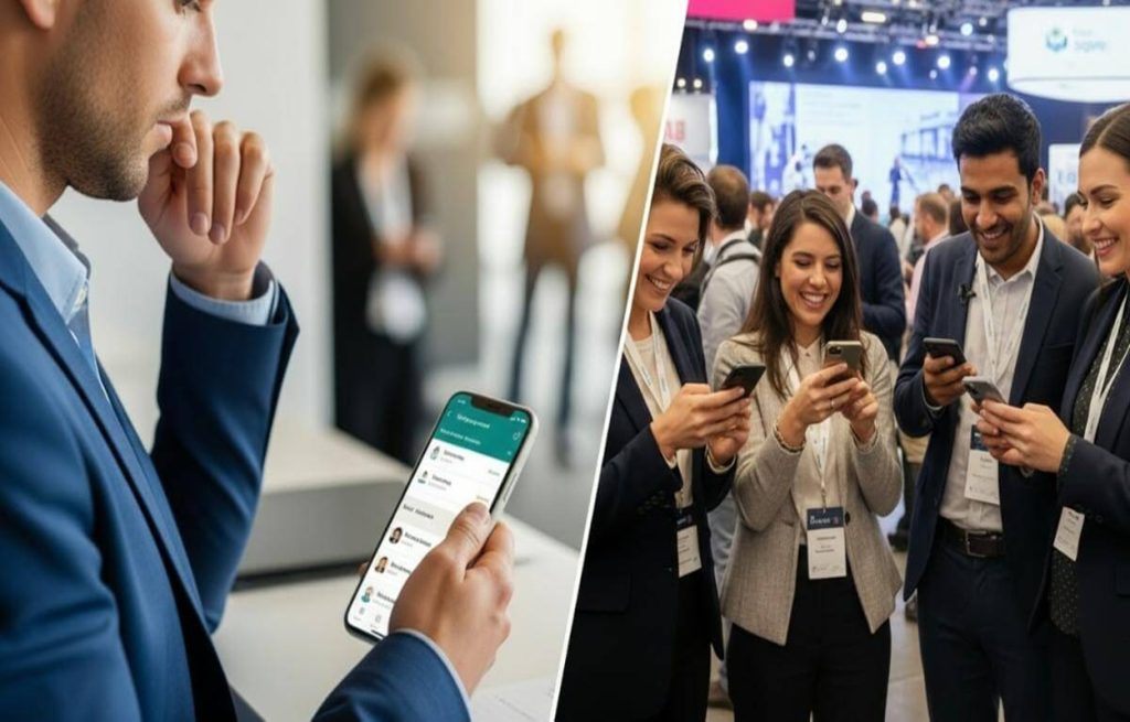 Event attendee vs organizer app