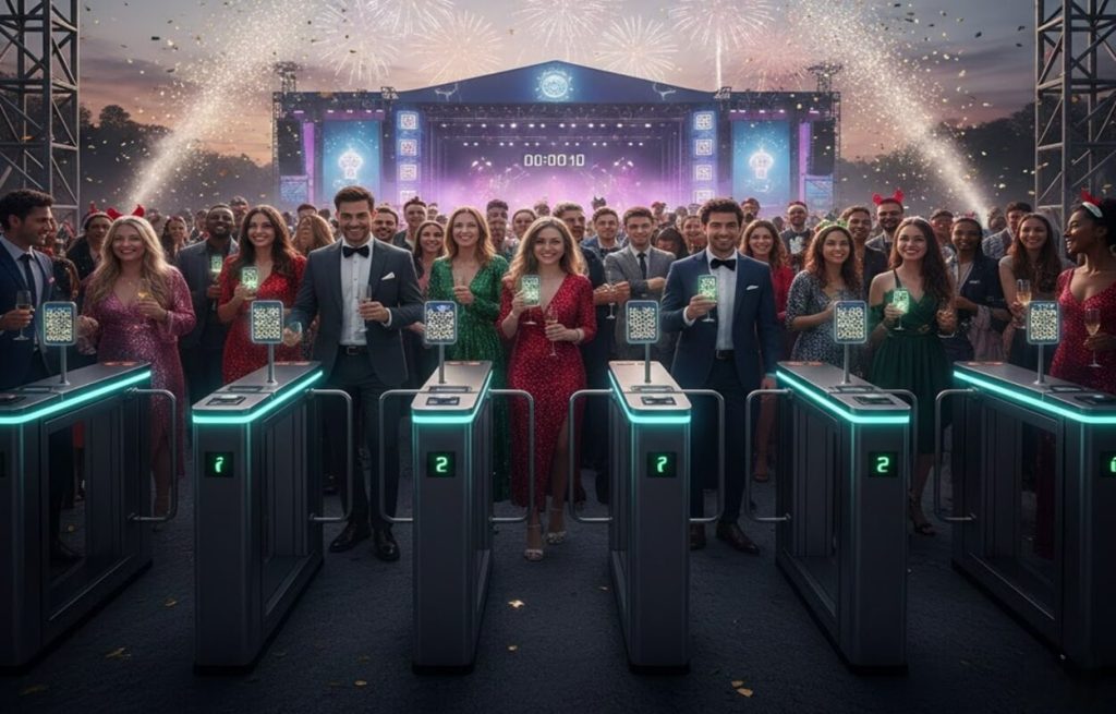 QR code ticketing for New Year events