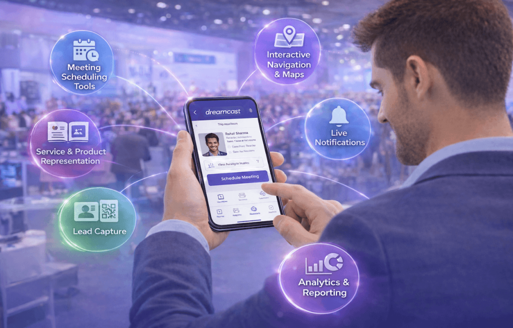 Exhibitor Event App Key features